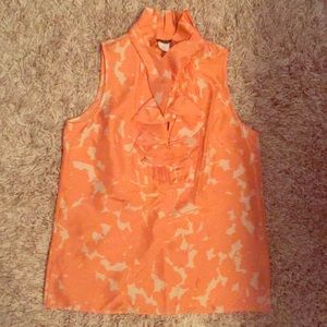 Jcrew ruffled sleeveless top